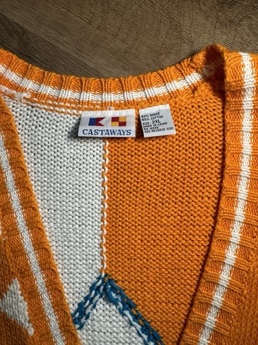 Womens Vols Volunteers Sweater Vest size 2XL Vintage Knit Lady Volunteers - Rare - Picture 4 of 6