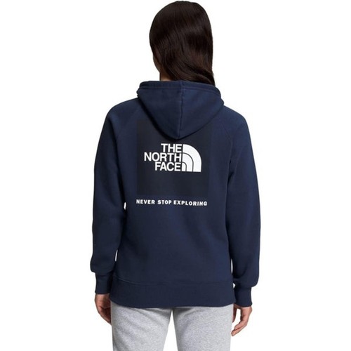 NUEVO CON ETIQUETAS The North Face Mujer Caja NSE Pullover Sudadera con Capucha Azul Aviador Talla Mediana - Imagen 2 de 12
