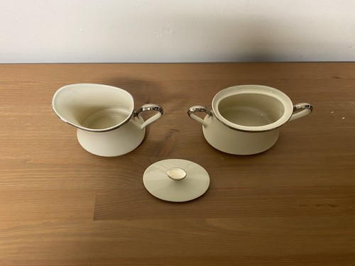 Lenox Ivory Solitaire Platinum Cream & Sugar Bowl Set - Picture 2 of 3