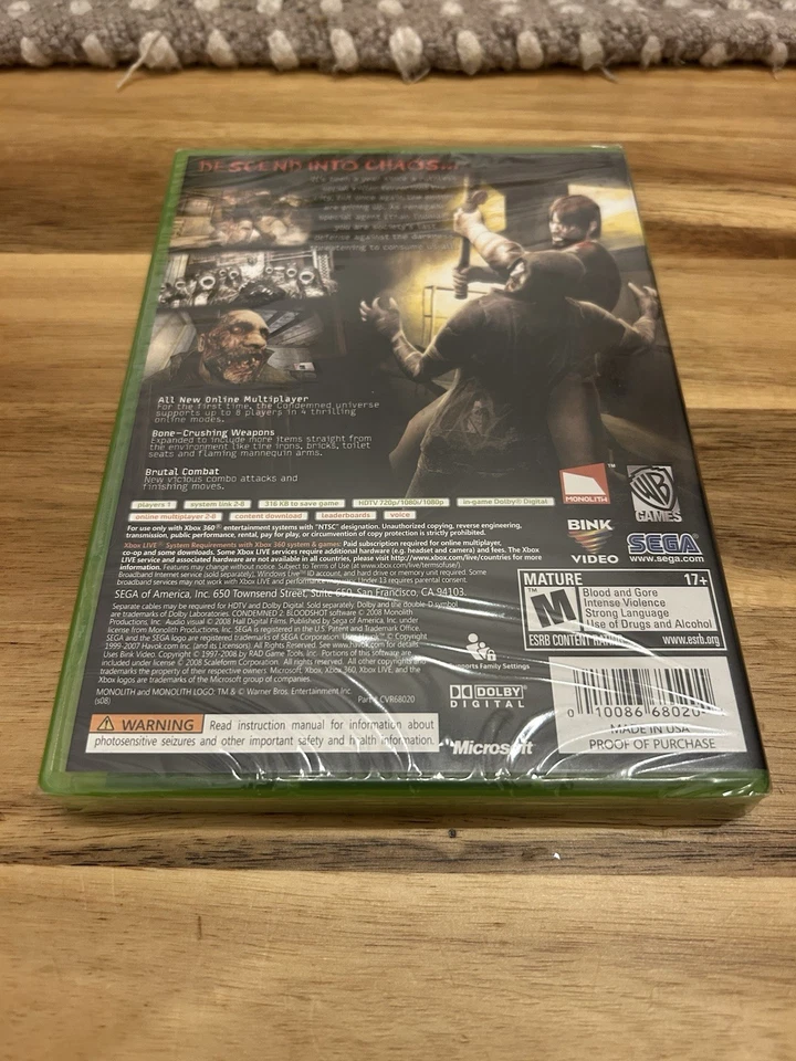 Condemned 2: Bloodshot (Xbox 360) - Brand New & Factory Sealed! - Image 3 of 4
