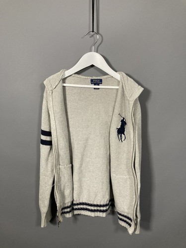 RALPH LAUREN FULL ZIP Hoodie - Age 10/12yrs M - Grey - Great Condition - Boy’s - Picture 5 of 6