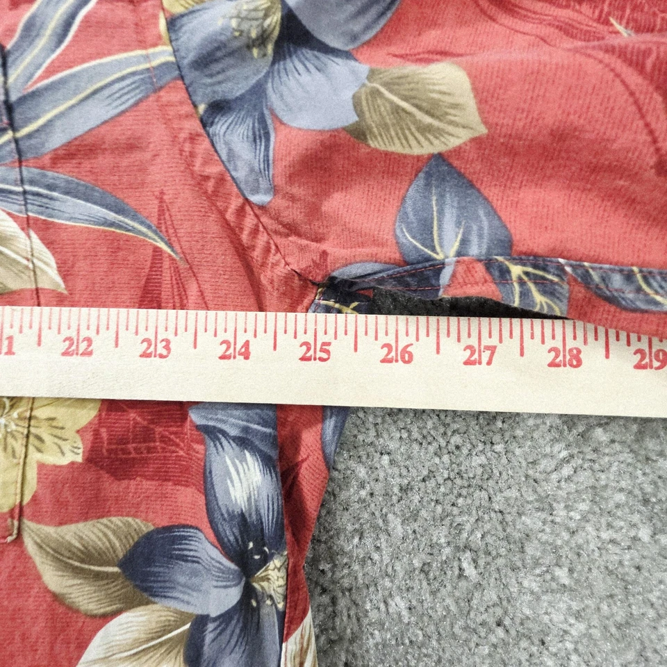 Рубашка мужская Cimra Moda очень большая гавайская с цветочным рисунком на пуговицах пляжная повседневная летняя - Изображение 4 из 4