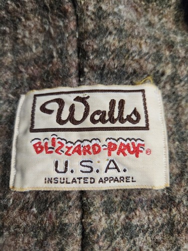 VTG 90s Walls Blanket Lined Canvas Jacket Youth Size Medium Brown Western USA - Picture 5 of 9