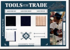 2004 Absolute Mem Tools of the Trade Material Quad TT145 Torii Hunter Jersey /50