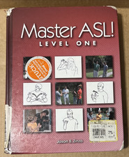 Master ASL - Level One (with DVD) - Hardcover, by Zinza Jason E. - Acceptable Y