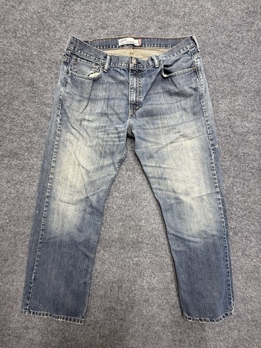 Levi's 569 Jeans Herren 36x30 Blau Loose Straight Fit Medium Wash Faded Grunge - Bild 2 von 9