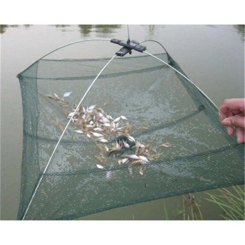 Köderfisch Senke mit Antiflucht Fischsenke Ersatznetz Faltbar Angelnetz Reuse - Bild 2 von 4