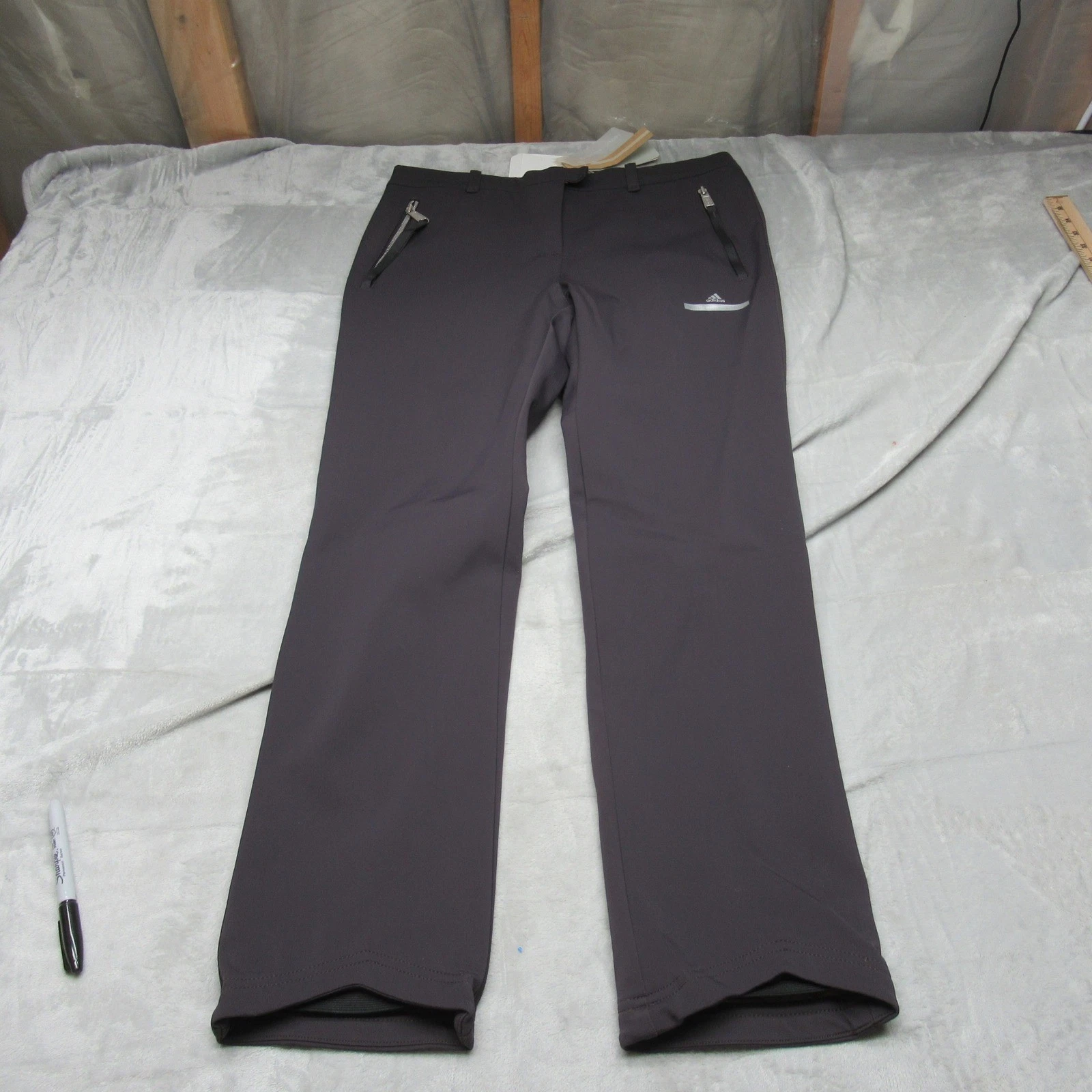 Adidas Softshell Pant Women Large Purple Stella Mccarthey Rain 34x30 $300 NEW