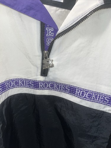 Vintage leichte Colorado Rockies Starter Jacke Gr. XL - Bild 3 von 11
