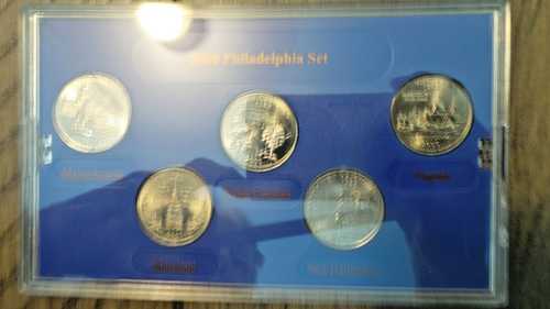 2000 & 2003 Philadelphia Mint State 10 Quarter Collection w/COA Uncirculated. - Picture 5 of 6