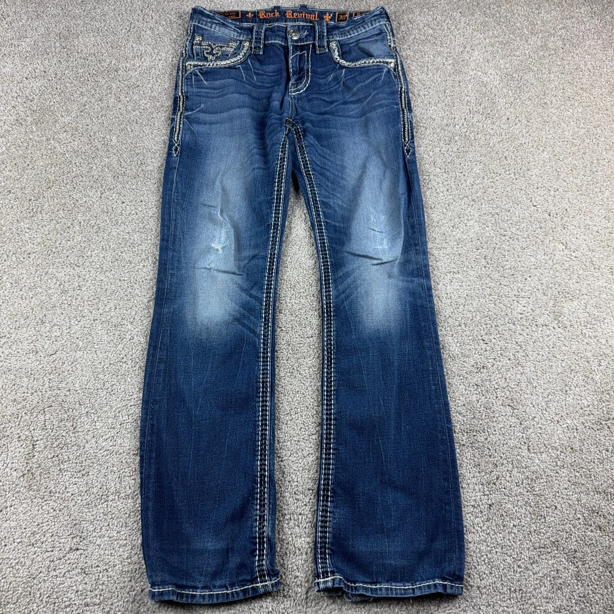 Rock Revival Regular 30 Size Jeans Men's 33 in Inseam for sale | eBay