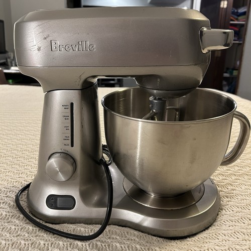 Breville BEM800XL 5 Quart Mitigeur sur pied moulé sous pression testé et fonctionne avec bol et mixeur - Photo 2/12