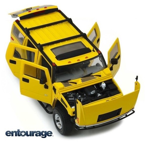 Hummer H2 "Entourage 2004-2011 TV Series" 2003 Yellow 1:18 - Bild 3 von 4