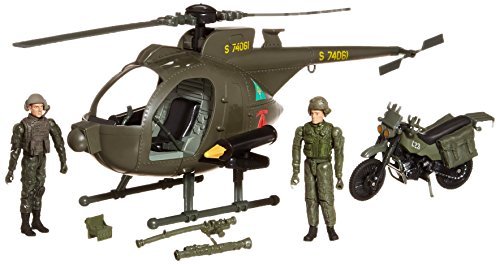 Elite Force Army Strike MH-6 Spec Ops Little Bird Vehicle with Helicopter, Motor Elite Force Army Strike MH-6 Spec Ops Little Bird Vehicle with Helicopter, Motor