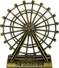 Rotatable London Eye Metallic Figurine - Bronze Wedding Souvenir (3.7 Inch)