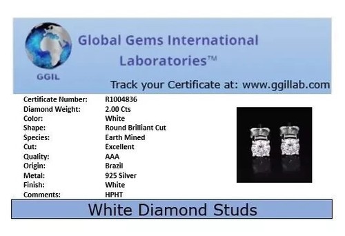 2.50ct Certified White Diamonds Eternity Band Ring-FREE Diamond studs! - Picture 5 of 8