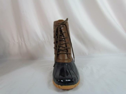 NIB The Original Duck Boot By Sporto Tan Navy Lace Up 6.5 M - Picture 3 of 8