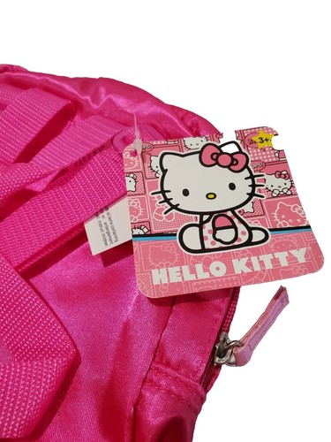 Hello Kitty Mädchen rosa klein Frontreißverschluss Rucksack Handtasche 3D Plüsch Beine Tutu Rock - Bild 4 von 5
