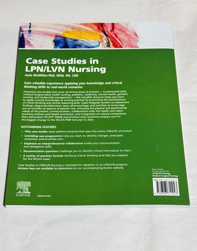 New Case Studies in LPN/LVN Nursing - Paperback, by McMillan, Elsevier - Imagen 4 de 4