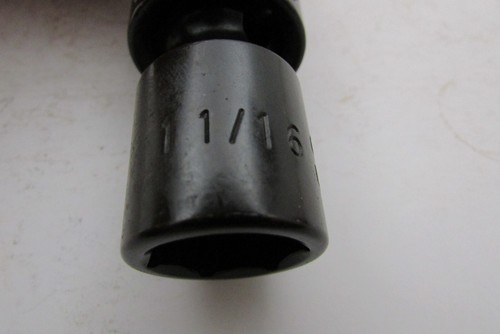 CORNWELL 11/16" IMPACT SWIVEL SOCKET - 1/2" Drive - 6 POINT - UP3222R - NEW! - Picture 6 of 7