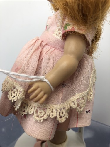 8” Vintage Vogue Doll Ginny Straight Leg Walker 1956 Tiny Miss Redhead W/ Box #R - Picture 13 of 23