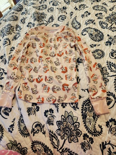 Amazon Essentials Girls Disney Princesses Pajama Sleep Sets in Pink, Size L(10) - Picture 2 of 6