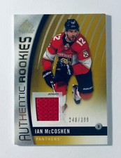 Ian McCoshen Rookie Jersey 2017-18 SP Game Used #158 Gold Memorabilia #/399 RC
