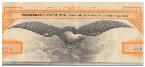 Keystone Solether Corporation Stock Certificate (Shoe Rubber, New Jersey, 1926) - Picture 2 of 2