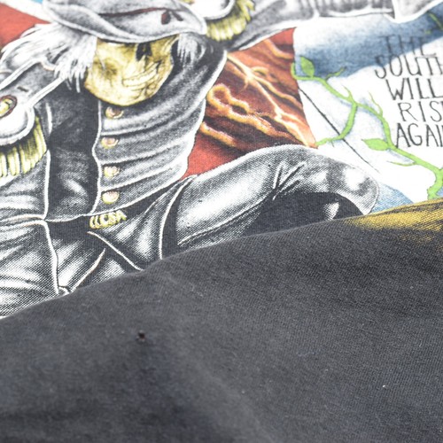 VTG Tennessee River Men T Shirt Short Sleeve Black L The South Will Rise Again - Picture 8 of 8