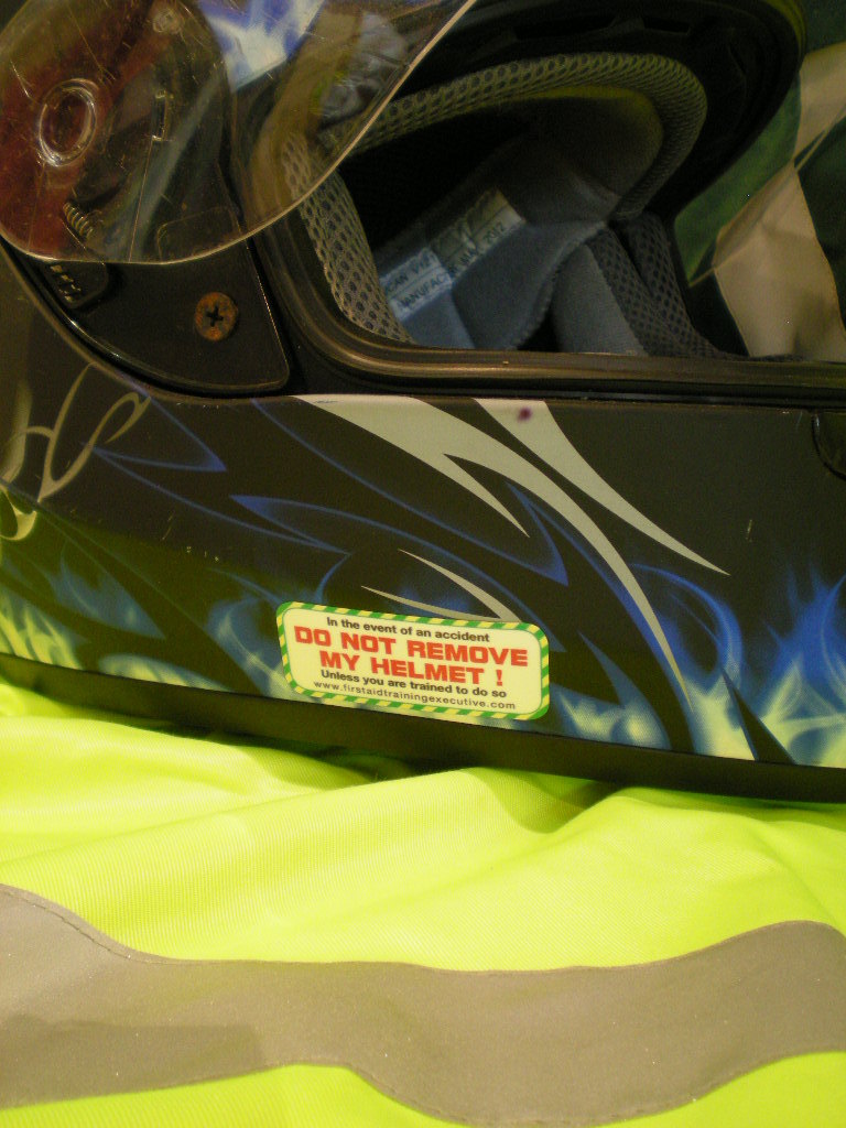 Crash Helmet Safety Stickers DO NOT REMOVE MY HELMET eBay