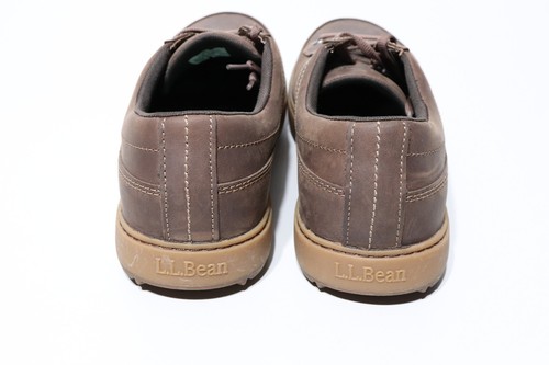 L.L. BEAN Mountainside Mens 9.5 M Brown Leather Moccasin Camp Hiking Shoe 508755 - Picture 7 of 12