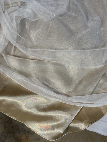 Monsoon Estella Dress Girls 12 13 Years White Gold Occasion Wedding New - Picture 7 of 11