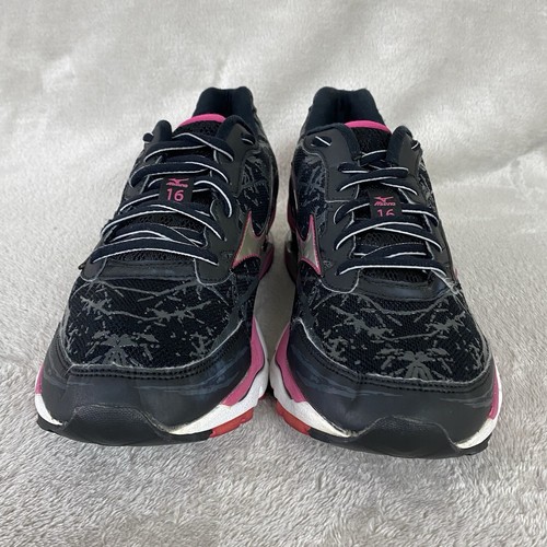 Mizuno Wave Creation 16 Women's Running Shoes Size 9.5 Black Pink Sneakers - Picture 5 of 11