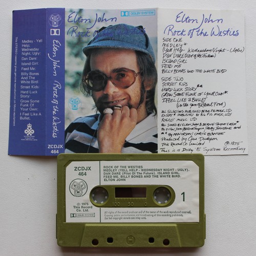 ELTON JOHN - ROCK OF THE WESTIES (DJM ZCDJX464) 1975 UK CASSETTE TAPE EX COND - Picture 2 of 8