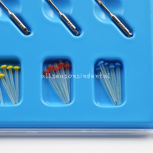 1 Box Dental High-intensity Quartz Straight Pile Fiber Resin Post 4 Drills Mixed - Picture 5 of 6