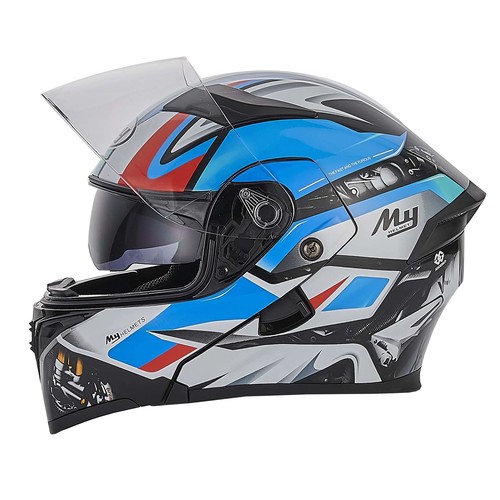 DOT Approved Motorcycle Helmet Double Lens Modular Flip Racing Motocross Helmets - Picture 6 of 15