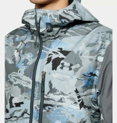 Under Armour Men's UA GORE-TEX Shoreman Jacket Hydro Camo Size Small 1304634 NWT - Picture 6 of 8