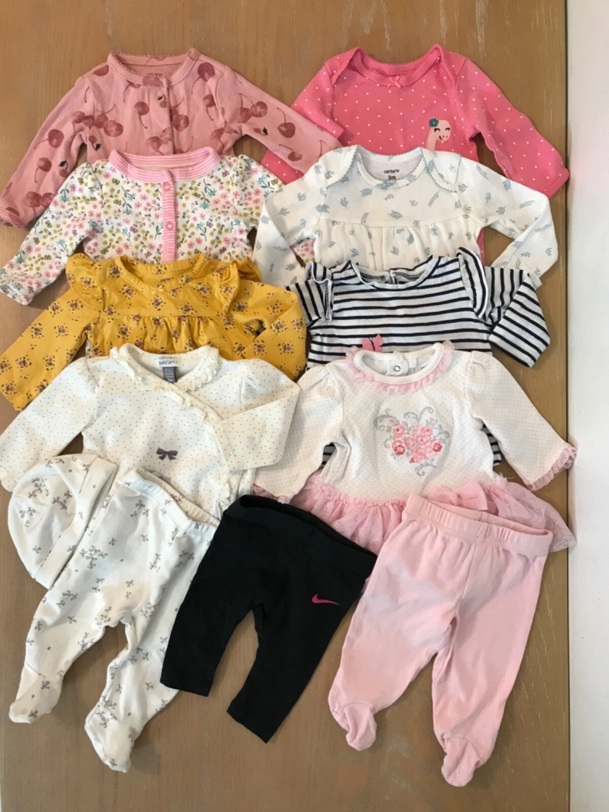 Carter's & Others Infant Girls Clothing Lot of 11 Size 3 Months