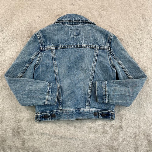 Polo Ralph Lauren Trucker Jacket Youth Kids 6 Blue Denim Metal Buttons Preppy - Picture 5 of 10