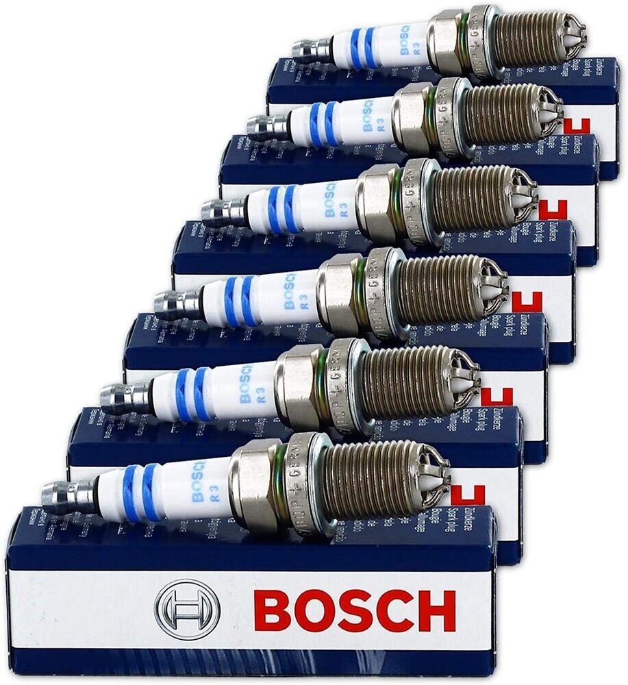 6PCS Spark Plugs Bosch OEM Platinum4 Factory High Power Set For BMW E39/E46-M54