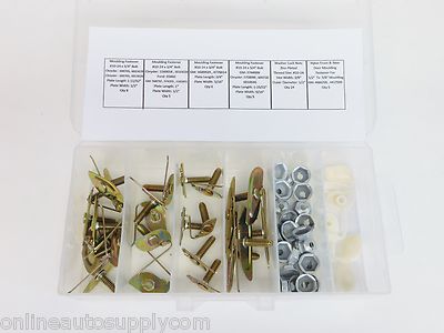 GM 3/4x3/4 Body Belt Side Door Top Moulding Molding Trim Clips Clip 20pc X - Foto 2