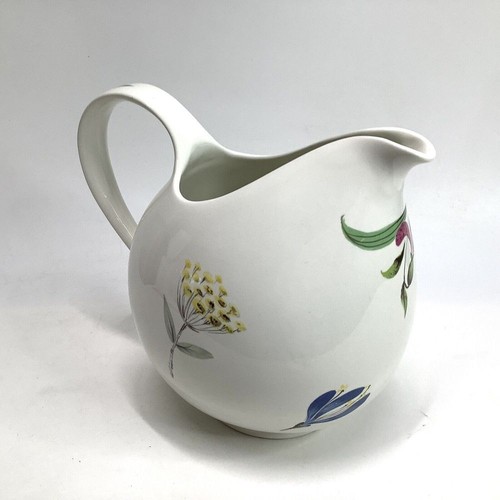 Hallcraft Eva Zeisel Floral Bouquet  Pitcher Jug MCM Porcelain Collectible - Picture 2 of 7