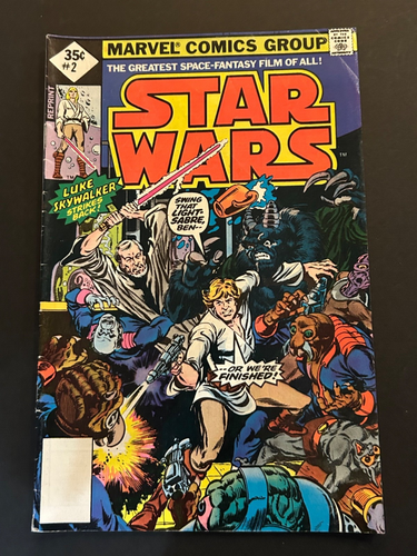 Vtg STAR WARS #2 & #3 Marvel 1977 Reprint Editions .35 Cent Variants COMIC Books - Picture 2 of 14
