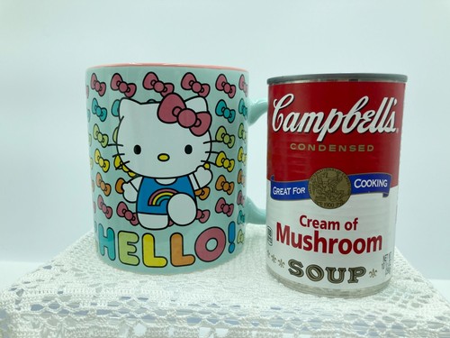 Sanrio Nuevo Hello Kitty Arco Iris Arco Iris Papel Pintado Grande Cerámica Taza de Café - Imagen 2 de 4