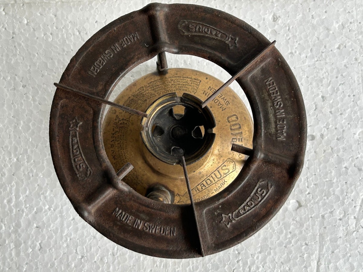 RARE OLD VINTAGE RADIUS NO.100 MADE IN SWEDEN BRASS KEROSENE RARE OLD VINTAGE RADIUS NO.100 MADE IN SWEDEN BRASS KEROSENE