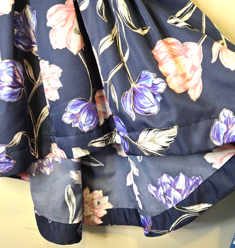 Love, Jayne Girls Dress 10 Slvless Navy Flower Girl Necklace Asymmetric Hem NWT - Picture 10 of 10