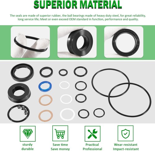 Hydraulic-seals Repair Kit fit for Sears Craftsman 1-1/2Ton Floor Jack 328.12002 - Picture 5 of 8