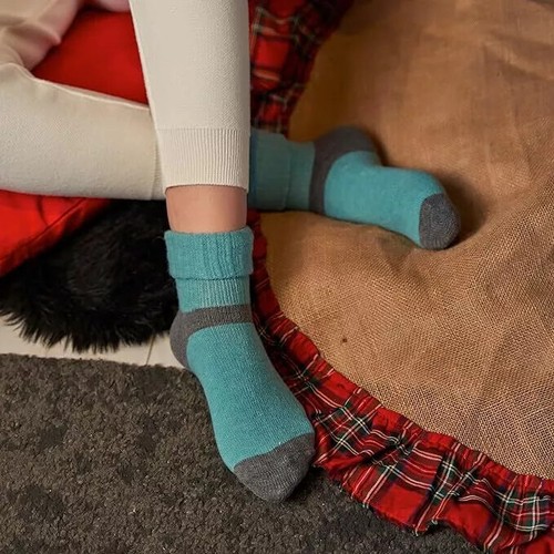 2 Paar Alpaka-Wollsocken für Damen, thermisch warme Crew-Merinowollsocken - Bild 60 von 64