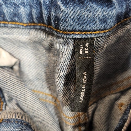 Jeans mamma regolare 92 vintage da recupero colore grazioso blu taglia 28 - Foto 4 di 5