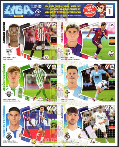 HOJA MERCADO DE INVIERNO + ACTUALIZACION 2024 2025 ⚽ LA LIGA ESTE PANINI 24/25 - Imagen 3 de 38